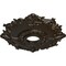 Ekena Millwork Riley Ceiling Medallion (Fits Canopies up to 4 5/8"), 18"OD x 3 1/2"ID x 1 1/2"P, Stone Hearth CM18RLSHF - alternate 3
